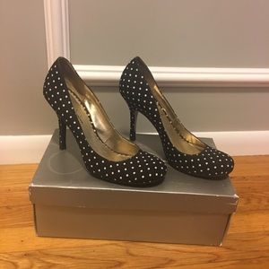 Jessica Simpson Henri Black Polka Dot Size: 8